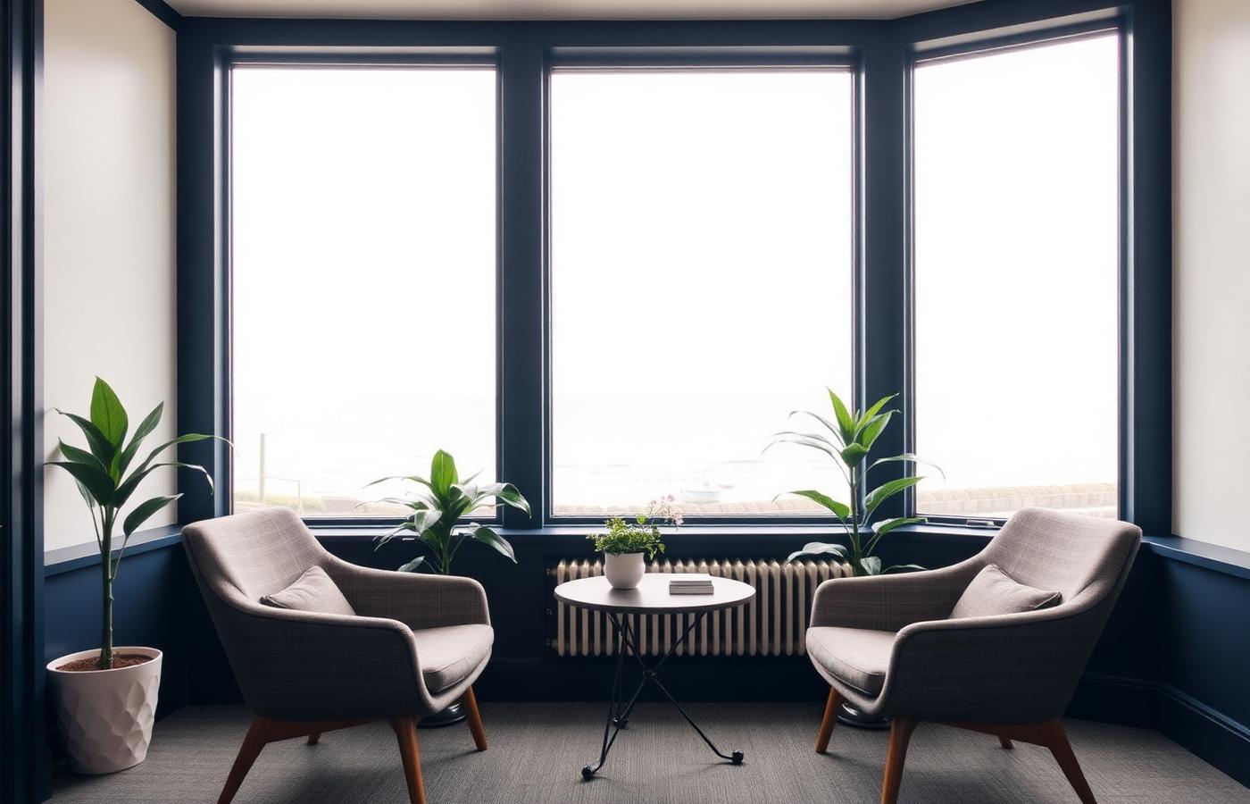 Consultation room overlooking the Southend-on-Sea seafront